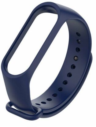 Ремешок для Xiaomi Mi Band 3/4 Dark blue - фото - интернет-магазин электроники и бытовой техники TTT