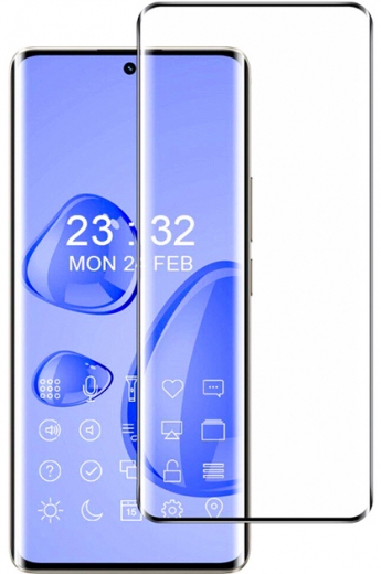 Защитное стекло PowerPlant для OnePlus Ace 2 (GL603432) Black - фото - интернет-магазин электроники и бытовой техники TTT