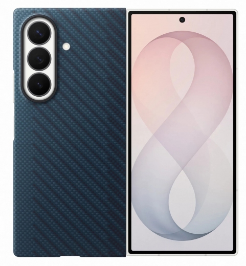 Панель Samsung Carbon Magnet для Samsung Galaxy Fold 8 Ultra (EF-KF976SNEGUA) Blue - фото - інтернет-магазин електроніки та побутової техніки TTT