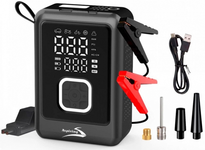 Пускозарядное устройство Aspiring Jump 4 Power bank 3-in-1 with inflator (VTR-P4) - фото - интернет-магазин электроники и бытовой техники TTT