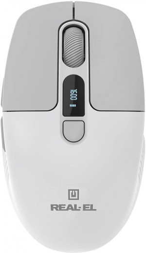 Миша Real-El RM-480W Wireless/Bluetooth/USB (EL123200050) White  - фото - інтернет-магазин електроніки та побутової техніки TTT
