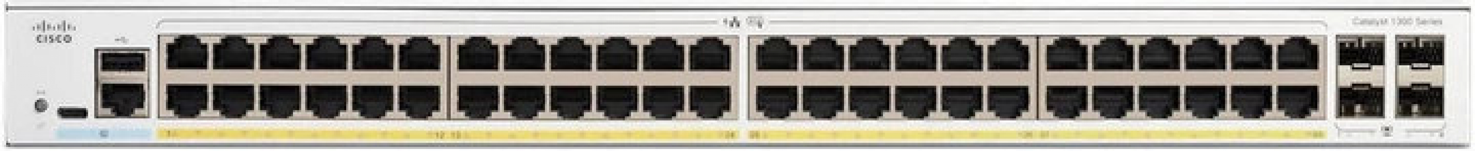 Коммутатор Cisco Catalyst 1300 (C1300-48FP-4G) - фото - интернет-магазин электроники и бытовой техники TTT