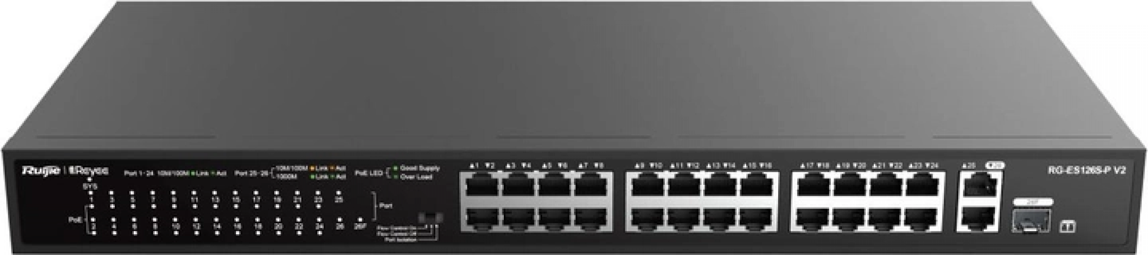 Коммутатор Ruijie Reyee RG-ES126S-P V2 - фото - интернет-магазин электроники и бытовой техники TTT