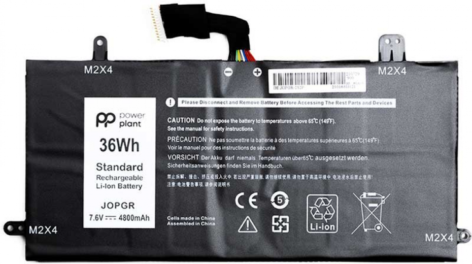 Акумулятор PowerPlant для ноутбуків DELL Latitude 5285 Series (J0PGR) 7.6V 4800mAh (NB441464) - фото - інтернет-магазин електроніки та побутової техніки TTT