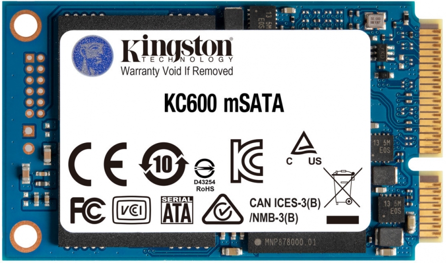 SSD накопичувач Kingston SSD KC600 256GB mSATA SATAIII 3D NAND TLC (SKC600MS/256G) - фото - інтернет-магазин електроніки та побутової техніки TTT