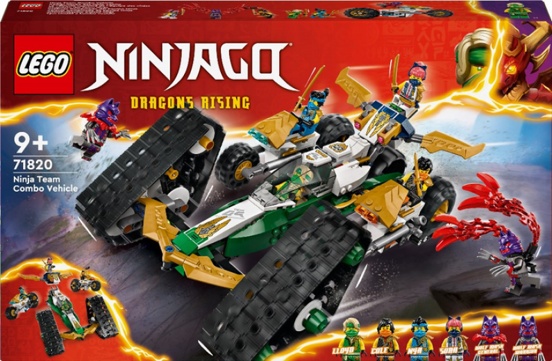 Конструктор LEGO NINJAGO Комбі-автомобіль команди ніндзя 576 деталей (71820) - фото - інтернет-магазин електроніки та побутової техніки TTT