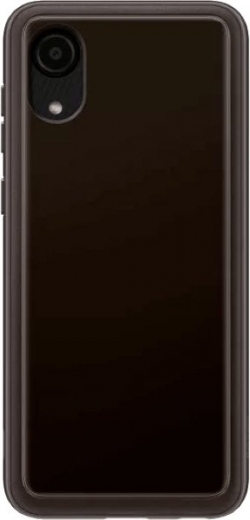 Чохол Samsung Soft Clear Cover для Samsung Galaxy A03 Core (A032) (EF-QA032TBEGRU) Black - фото - інтернет-магазин електроніки та побутової техніки TTT