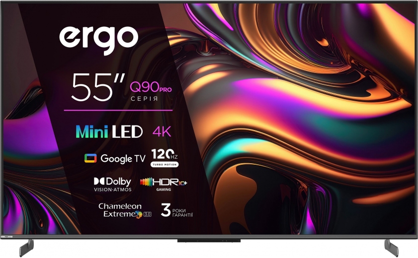 Телевізор Ergo MiniLED 55MQ90PRO - фото - інтернет-магазин електроніки та побутової техніки TTT
