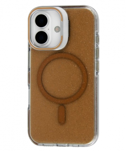Панель BeCover FIBRA Star Shine with MagSafe для Apple iPhone 17 (715412) Desert Gold - фото - интернет-магазин электроники и бытовой техники TTT