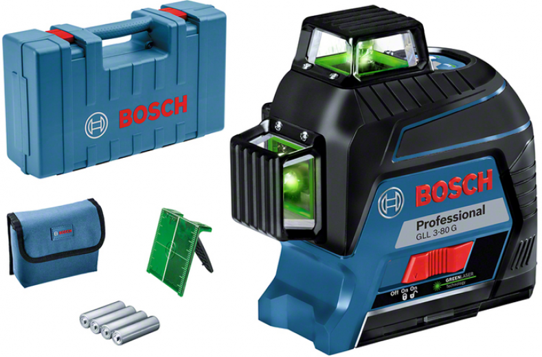Линейный лазерный нивелир Bosch Professional GLL 3-80 G (0601063Y00) - фото Линейный лазерный нивелир Bosch Professional GLL 3-80 G (0601063Y00) - фото - интернет-магазин электроники и бытовой техники TTT