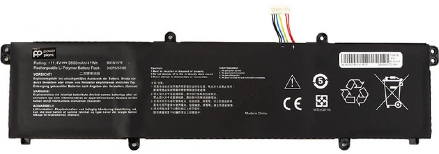 Аккумулятор PowerPlant для Asus VivoBook Flip 14 (B31N1911) 11.4V 3600mAh (NB431922) - фото - интернет-магазин электроники и бытовой техники TTT