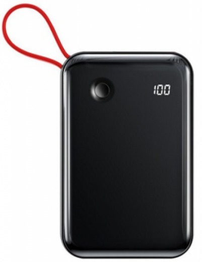 УМБ Baseus Mini S Digital Display 15W 3A 10000 mAh + Lightning Cable (PPXF-E01) Black (187157) - Уценка - фото УМБ Baseus Mini S Digital Display 15W 3A 10000 mAh + Lightning Cable (PPXF-E01) Black (187157) - Уценка - фото - интернет-магазин электроники и бытовой техники TTT