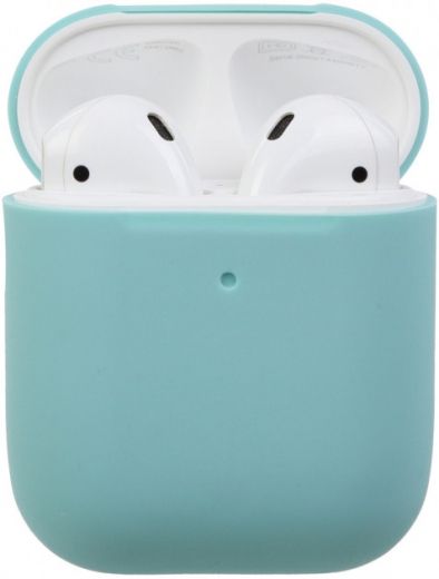 Чехол Ultrathin Silicone Case для Apple AirPods 2 Sky blue - фото - интернет-магазин электроники и бытовой техники TTT