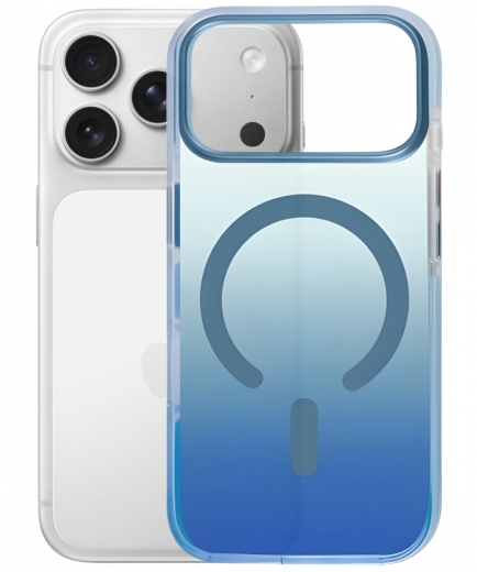 Панель BeCover FIBRA Shock-Proof case with MagSafe для Apple iPhone 17 Pro (715461) Blue - фото - интернет-магазин электроники и бытовой техники TTT