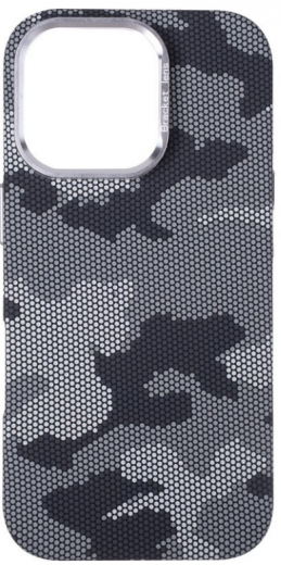 Панель Pitaka Kevlar Style Case camera stand (MagSafe) для iPhone 16 Pro Max Military Grey (box) - фото - интернет-магазин электроники и бытовой техники TTT