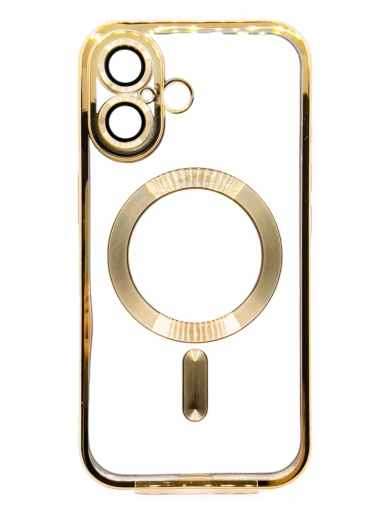 Панель BeCover TPU Chrome Case (MagSafe) для Apple iPhone 16 Plus (712076) Gold - фото Панель BeCover TPU Chrome Case (MagSafe) для Apple iPhone 16 Plus (712076) Gold - фото - інтернет-магазин електроніки та побутової техніки TTT