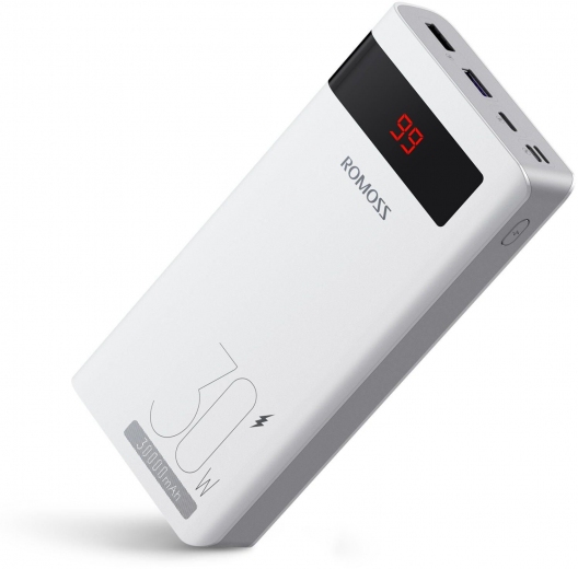 УМБ Romoss 30000mAh 30W Sense 8PS Pro (PHP30-892-1133H) White (224662) - Уценка - фото УМБ Romoss 30000mAh 30W Sense 8PS Pro (PHP30-892-1133H) White (224662) - Уценка - фото - интернет-магазин электроники и бытовой техники TTT