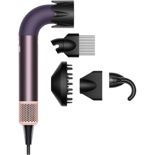 Фен Dyson HD17 Supersonic Professional Hair Dryer Curly+Coily (123486-01) Jasper Plum (245202) - Уцінка - фото - інтернет-магазин електроніки та побутової техніки TTT