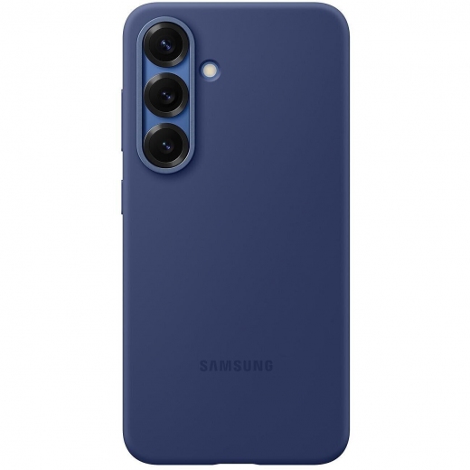 Панель Samsung Silicone Cover для Samsung Galaxy S25 (EF-PS931CNEGWW) Dark Blue - фото - интернет-магазин электроники и бытовой техники TTT