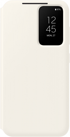 Чехол-книжка Samsung Smart Clear View Cover для Samsung Galaxy S23 Plus (EF-ZS916CUEGRU) Cream - фото - интернет-магазин электроники и бытовой техники TTT