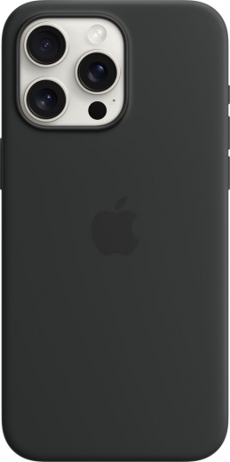 Панель Apple MagSafe Silicone Case для Apple iPhone 15 Pro (MT1A3ZM/A) Black - фото - інтернет-магазин електроніки та побутової техніки TTT