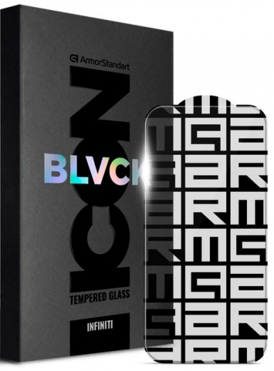 Захисне скло ArmorStandart Infinity Black Icon 2.75D для Apple iPhone 15 Pro (ARM73956) - фото - інтернет-магазин електроніки та побутової техніки TTT