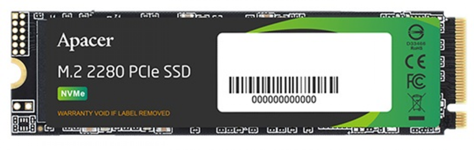 SSD Apacer AS2280P4U 2TB NVMe M.2 2280 PCIe 3.0 x4 3D NAND TLC (AP2TBAS2280P4U-1) - фото - интернет-магазин электроники и бытовой техники TTT