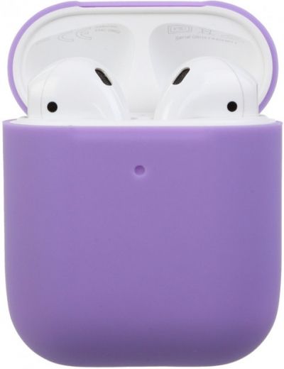 Чехол для наушников Ultrathin Silicone Case для Apple AirPods 2 Purple - фото - интернет-магазин электроники и бытовой техники TTT