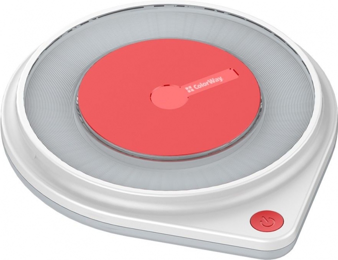 Бездротовий зарядний пристрій ColorWay Qi Fast Charger (10W) з LED нічником (CW-CHW20Q-WT) White (140209) - Уцінка - фото - інтернет-магазин електроніки та побутової техніки TTT