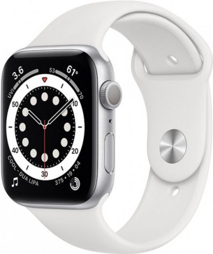 Apple Watch Series 6 GPS 40mm Silver Aluminium Case with White Sport Band - фото - інтернет-магазин електроніки та побутової техніки TTT