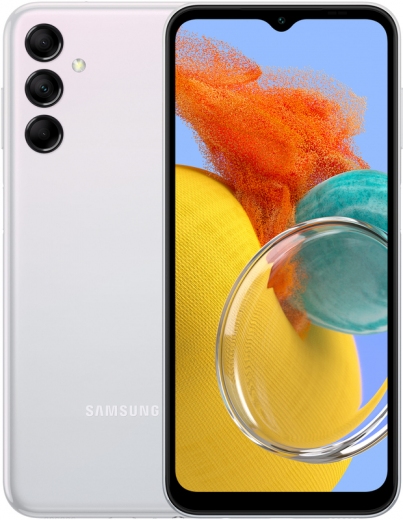 Смартфон Samsung Galaxy M14 4/128GB (SM-M146BZSVSEK) Silver - фото Смартфон Samsung Galaxy M14 4/128GB (SM-M146BZSVSEK) Silver - фото - интернет-магазин электроники и бытовой техники TTT