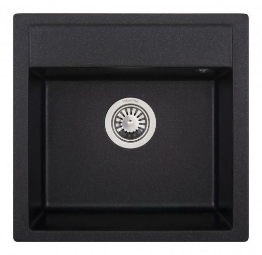 Кухонна мийка INTERLINE BRUT MAXI black - фото - інтернет-магазин електроніки та побутової техніки TTT