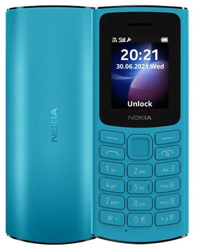 Мобильный телефон Nokia 105 2023 SS Cyan - фото Мобильный телефон Nokia 105 2023 SS Cyan - фото - интернет-магазин электроники и бытовой техники TTT