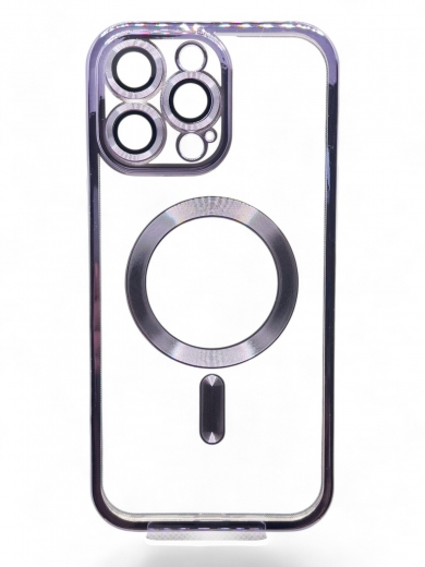 Панель BeCover TPU Chrome Case (MagSafe) для Apple iPhone 16 Pro Max (712089) Purple - фото - интернет-магазин электроники и бытовой техники TTT