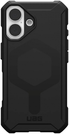 Чехол UAG для Apple iPhone 16 Plus Essential Armor Magsafe (114447114040) Black - фото - интернет-магазин электроники и бытовой техники TTT