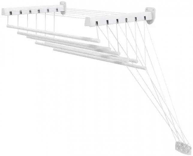 Сушилка для белья настенно-потолочная Casa Si Pick Up 120 (CS42271X06) White  - фото - интернет-магазин электроники и бытовой техники TTT