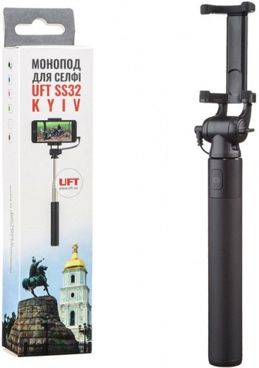Монопод для селфи cо шнуром UFT SS32 Kyiv Selfie Stick Black (117298) - Уценка - фото Монопод для селфи cо шнуром UFT SS32 Kyiv Selfie Stick Black (117298) - Уценка - фото - интернет-магазин электроники и бытовой техники TTT