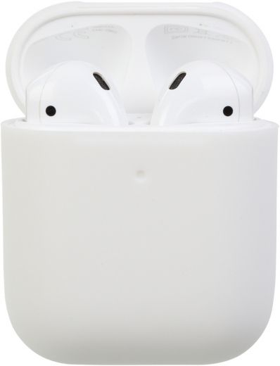 Чехол Ultrathin Silicone Case для Apple AirPods 2 White - фото - интернет-магазин электроники и бытовой техники TTT