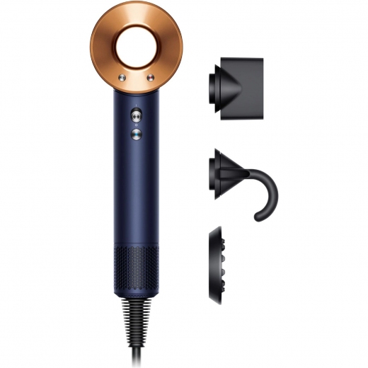 Фен Dyson HD07 Supersonic Prussian (113277-01) Blue/Rich Copper (247311) - Уценка - фото - интернет-магазин электроники и бытовой техники TTT