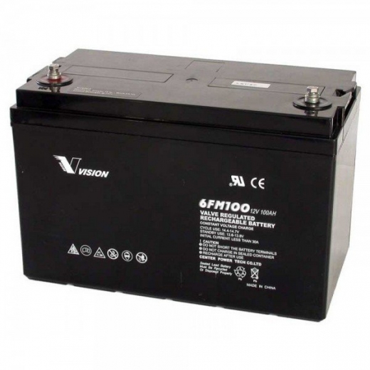 Аккумуляторная батарея Vision FM, 12V, 33Ah, AGM (6FM33E-X) - фото - интернет-магазин электроники и бытовой техники TTT