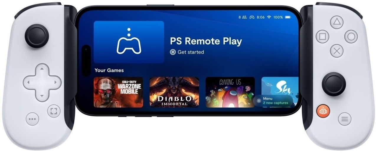 Геймпад Backbone One PlayStation Edition for iPhone Lightning White - фото - интернет-магазин электроники и бытовой техники TTT