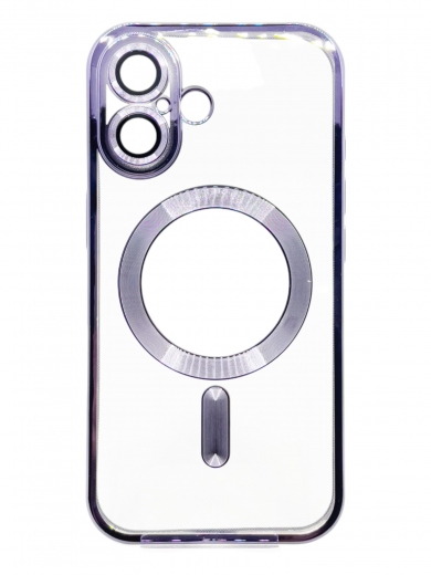 Панель BeCover TPU Chrome Case (MagSafe) для Apple iPhone 16 Plus (712079) Purple - фото - интернет-магазин электроники и бытовой техники TTT