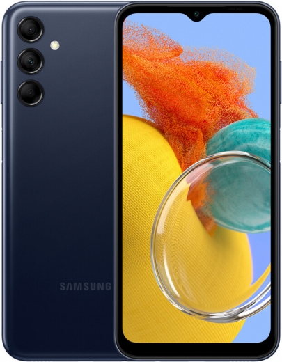 Смартфон Samsung Galaxy M14 4/128GB (SM-M146BDBVSEK) Dark Blue (192625) - Уценка - фото Смартфон Samsung Galaxy M14 4/128GB (SM-M146BDBVSEK) Dark Blue (192625) - Уценка - фото - интернет-магазин электроники и бытовой техники TTT
