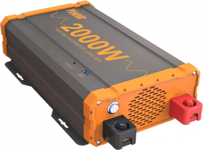 Автомобільний інвертор PowMr POW-HV2K-24V 24V 220V 2000W - фото - інтернет-магазин електроніки та побутової техніки TTT