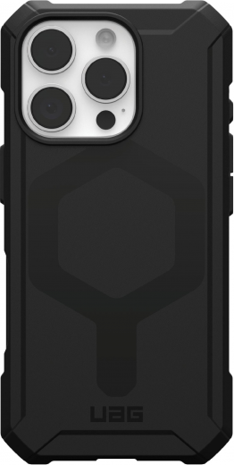 Чехол UAG для Apple iPhone 16 Pro Essential Armor Magsafe (114448114040) Black - фото - интернет-магазин электроники и бытовой техники TTT