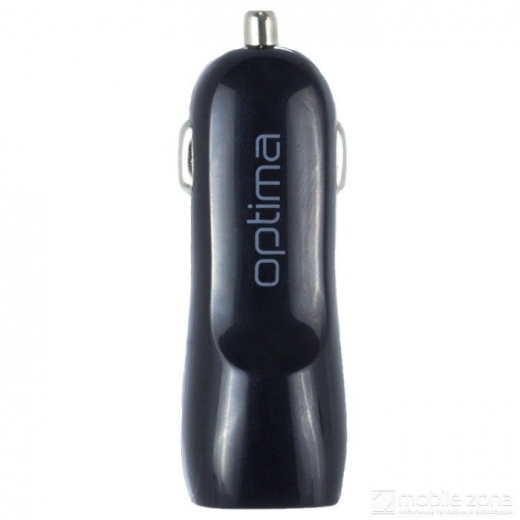 Автомобільний зарядний пристрій 2USB Optima (1A) Black (38060) - Уцінка - фото - інтернет-магазин електроніки та побутової техніки TTT