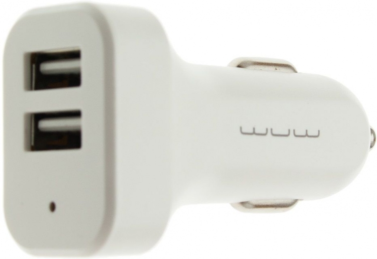 Автомобильное зарядное устройство WUW C70 2USB 2A White (113966) - Уценка - фото - интернет-магазин электроники и бытовой техники TTT