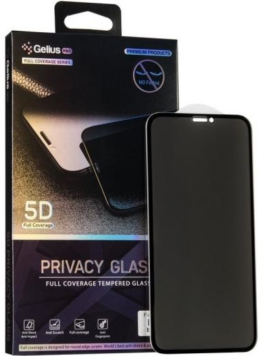 Защитное стекло Gelius Pro 5D Privasy iPhone 12 Pro Black - фото - интернет-магазин электроники и бытовой техники TTT