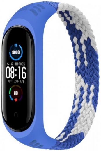 Ремешок BeCover Elastic Nylon Style для Xiaomi Mi Smart Band 5/Mi Smart Band 6 (Size S) (706140) Blue-White - фото Ремешок BeCover Elastic Nylon Style для Xiaomi Mi Smart Band 5/Mi Smart Band 6 (Size S) (706140) Blue-White - фото - интернет-магазин электроники и бытовой техники TTT