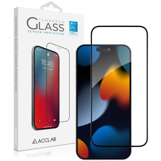 Защитное стекло ACCLAB Full Glue для Apple iPhone 15 Pro Max (1283126577475) Black - фото - интернет-магазин электроники и бытовой техники TTT